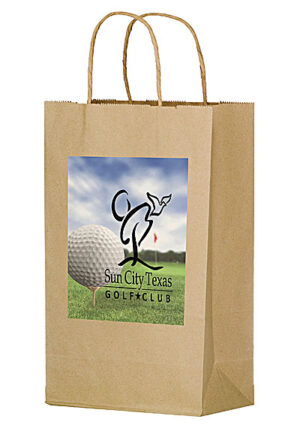 NATURAL KRAFT TWISTED PAPER HANDLE SHOPPER