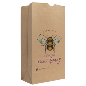 7.125"W X 13.9375"H X 4.375"D SOS Paper Bag Full Color