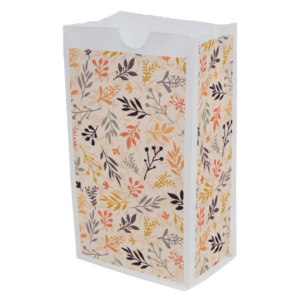 Fall Floral Seasonal Predesigned Multi-Sided SOS Paper Bags