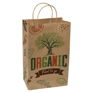 8.5" x 13.375" x 5" Full Color Natural Handle Shopper